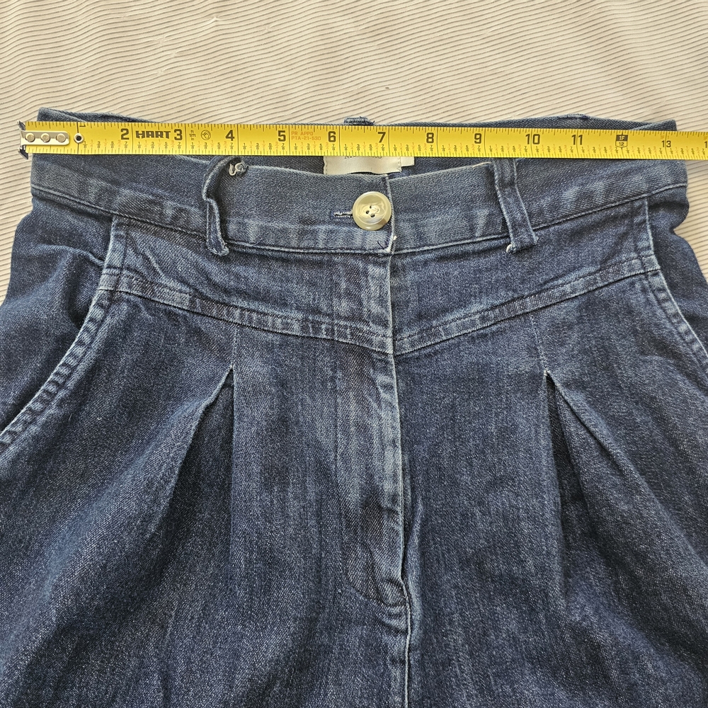 NICO.NICO‎ Pleated High Waist Wide Leg Denim Jeans Size 4 - Picture 4 of 13